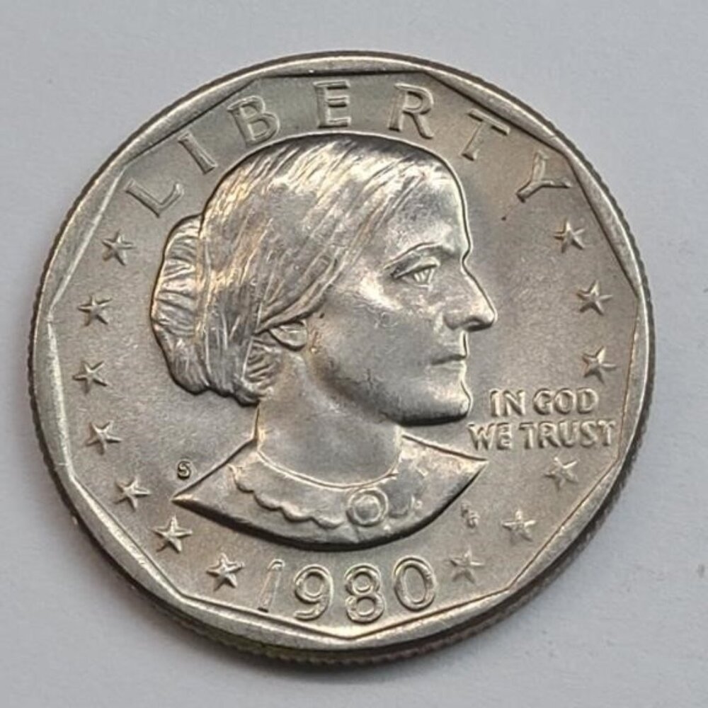 1980-P,D and S Proof Susan B Anthony Dollars... Uncirculated... Cameo Finish